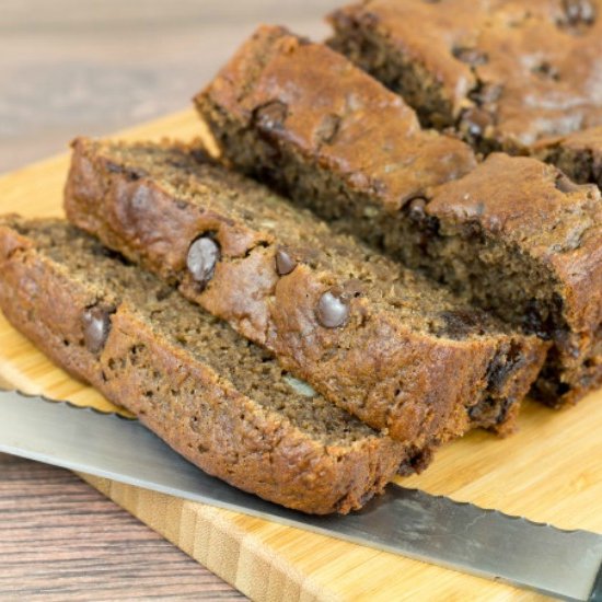 GF Chocolate Chip Banana Bread