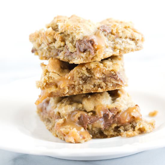 Oatmeal Caramel Bars