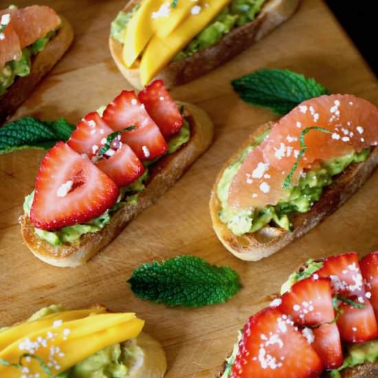 Minty Avocado Toast: 3 Ways