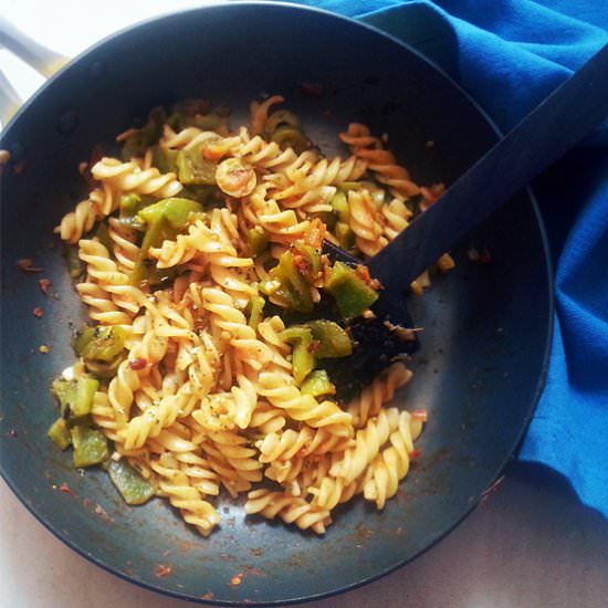 Tomato Olive Bell Pepper Pasta