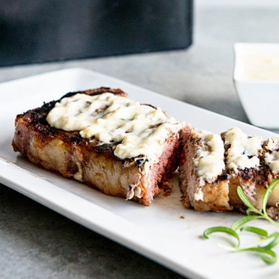 Steak with Rosemary Cream Sauce