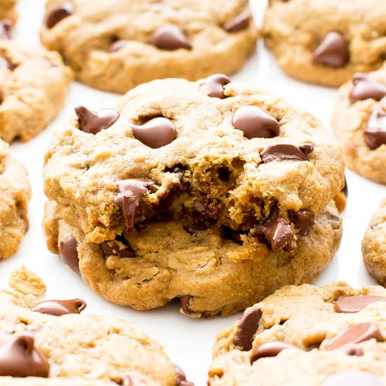 Oat Flour Chocolate Chip Cookies