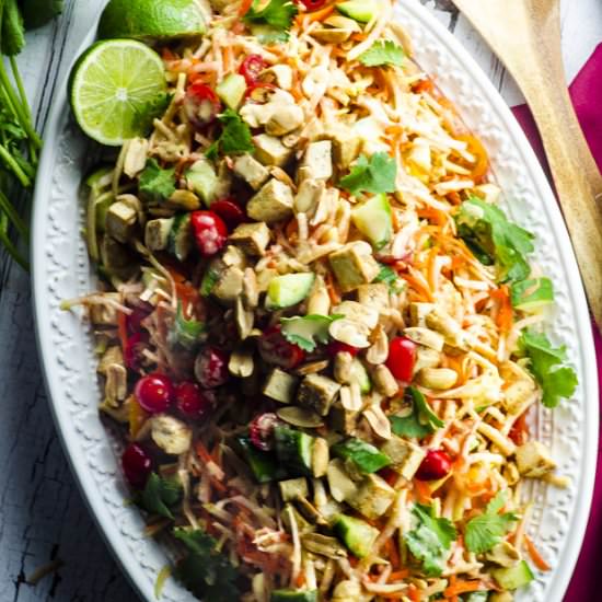 Thai Green Papaya Salad with Tofu