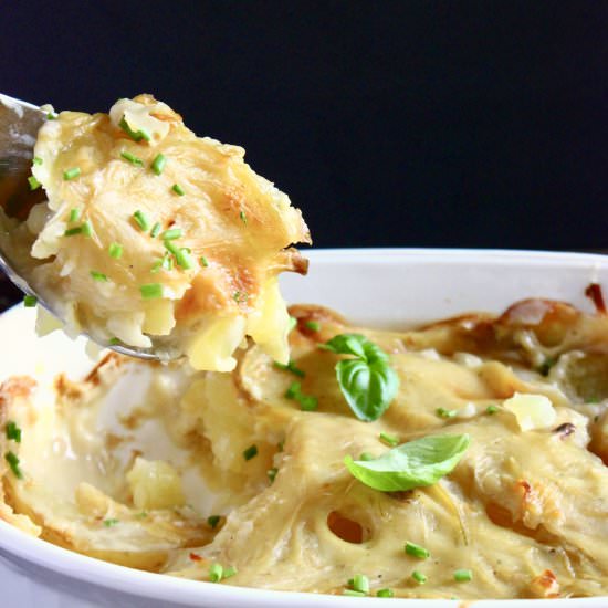 Vegan Potato Dauphinoise Gratin