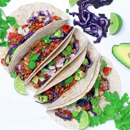 Vegan Lentil Tacos