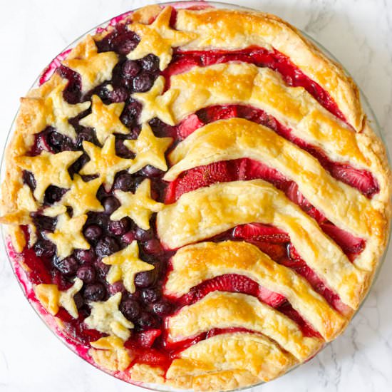 Miss American Flag Pie