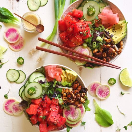 Watermelon Poke Bowls