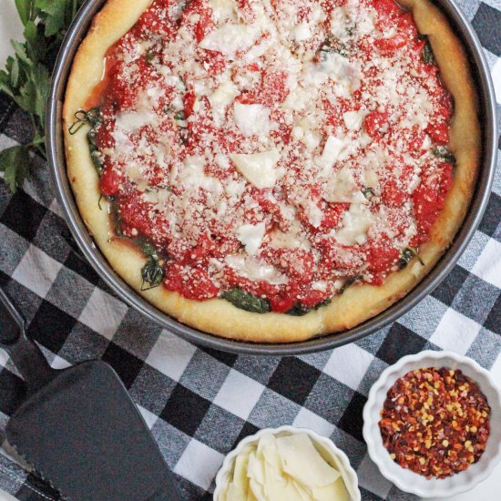 Easy Chicago Deep Dish Pizza