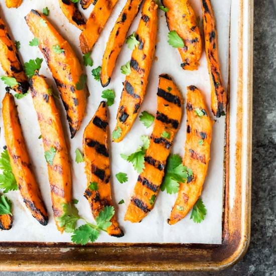 Grilled Sweet Potato Fries