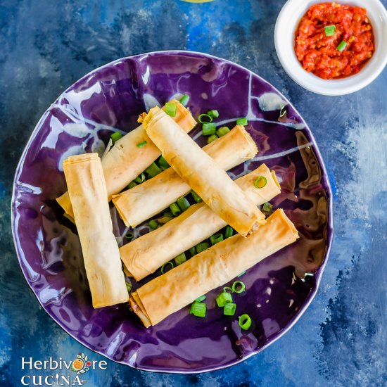 Super Simple Baked Spring Rolls