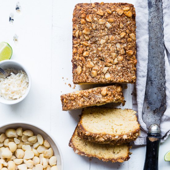 Coconut Lime Paleo Pineapple Bread