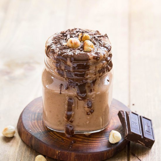 Hazelnut Banana Chocolate Smoothie