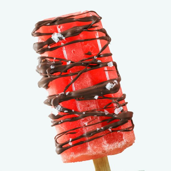 Salted Chocolate Watermelon Pops