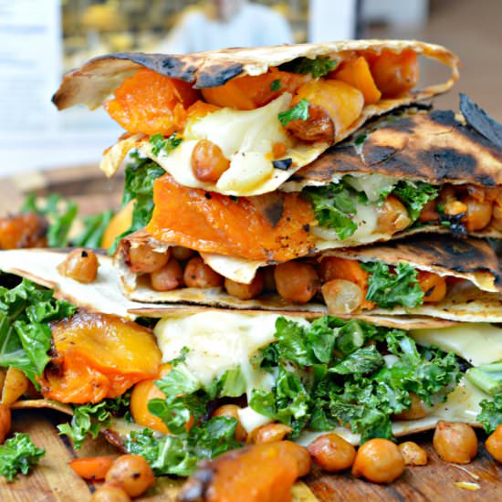 Kale & Butternut Squash Quesadillas