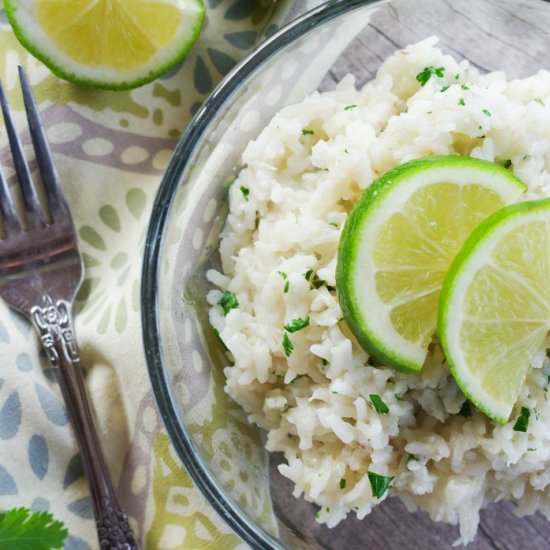 Cilantro Lime Coconut Rice