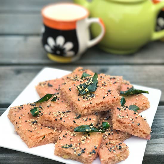 Beetroot Dhokla