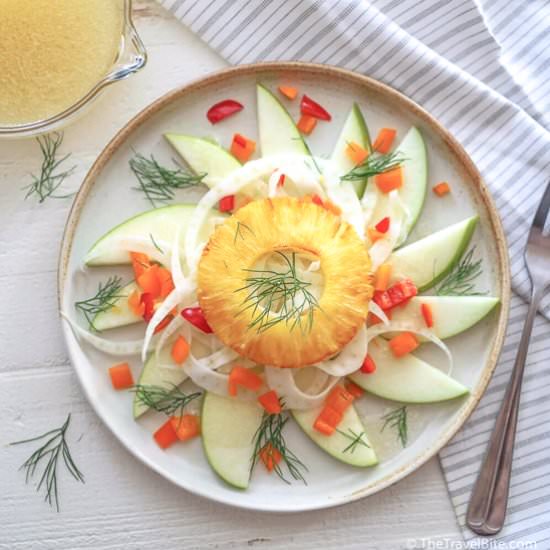 Fennel, Apple, & Pineapple Salad