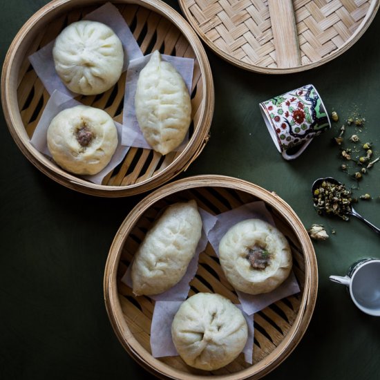 Steamed Pork Scallion Buns