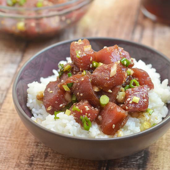 Ahi Shoyu Poke Bowl