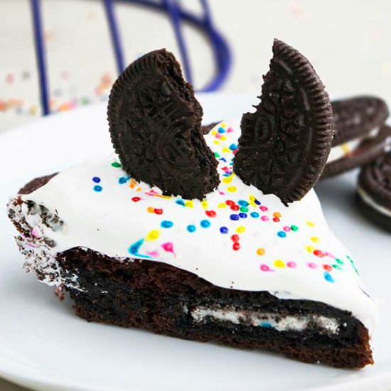 Funfetti Oreo Brownie Cake