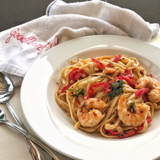 Prawn Pasta Aglio Olio