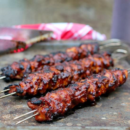 Barbecue Chicken Skewers