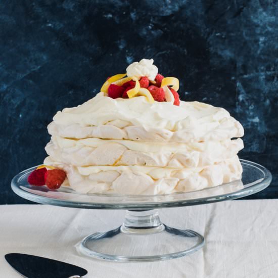 Meringue Torte with Lemon Cream