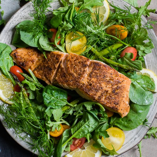 Citrus & Horseradish Salmon Salad