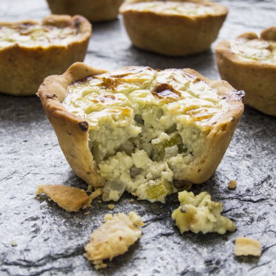 Blue Cheese Walnut Tartlets