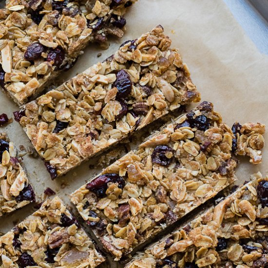 Cranberry-Ginger Granola Bars