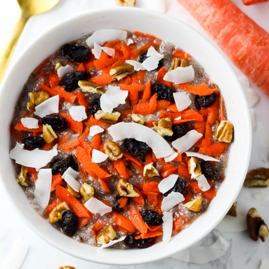 Carrot Cake Chia Pudding (v & gf)