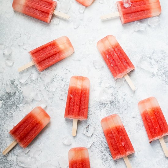 Watermelon Margarita Popsicles