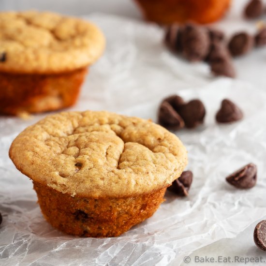 Peanut Butter Banana Blender Muffin