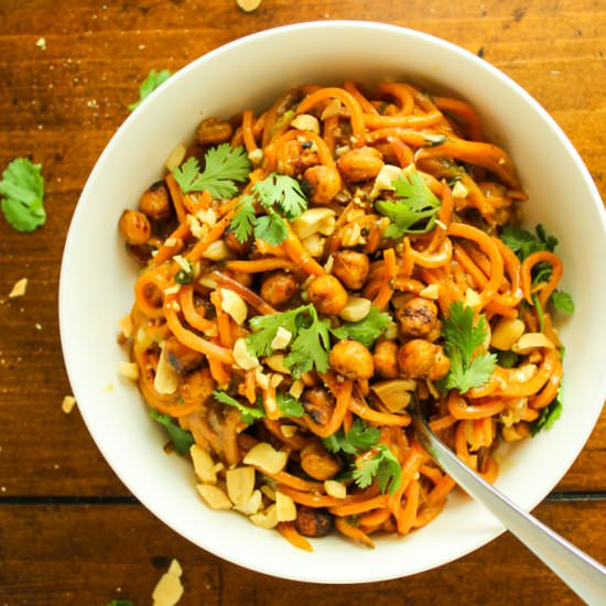 Thai Peanut Sweet Potato Noodles