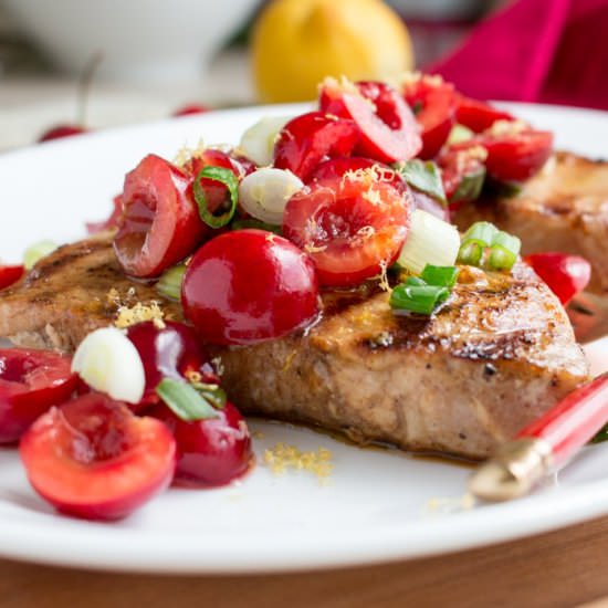 Grilled Five Spice Pork Loin Chops