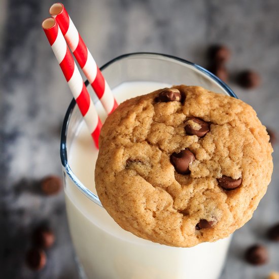 Chewy Chocolate Chip Banana Cookies