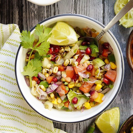 Mung Sprouts and Sweet Corn Salad