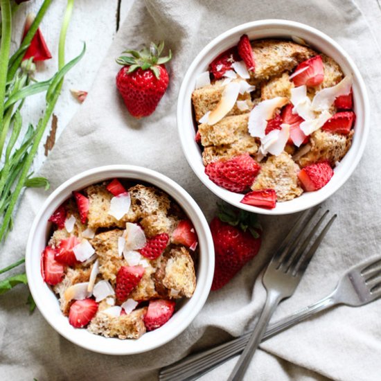 Strawberry Coconut French Toast