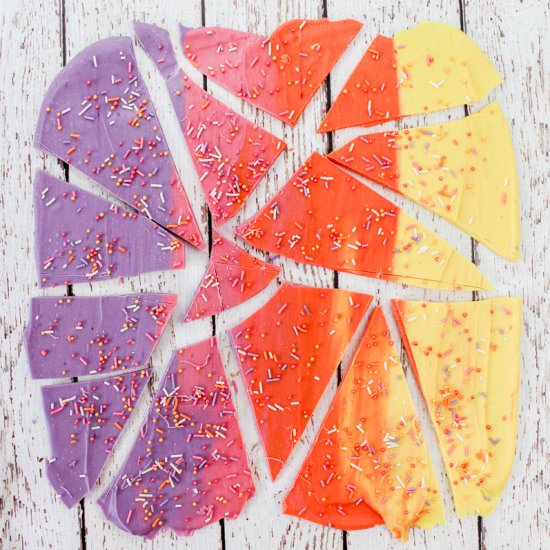 White Chocolate Sunset Bark