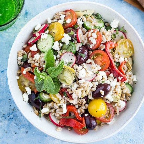 Mediterranean Farro Salad