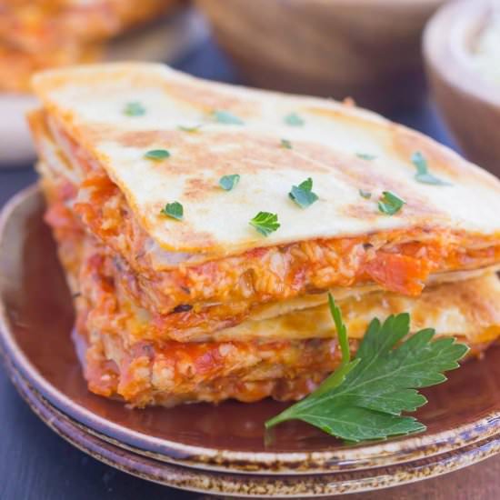 Easy Pizza Quesadillas