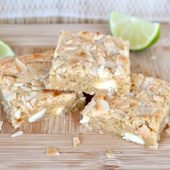 Coconut Lime Blondies