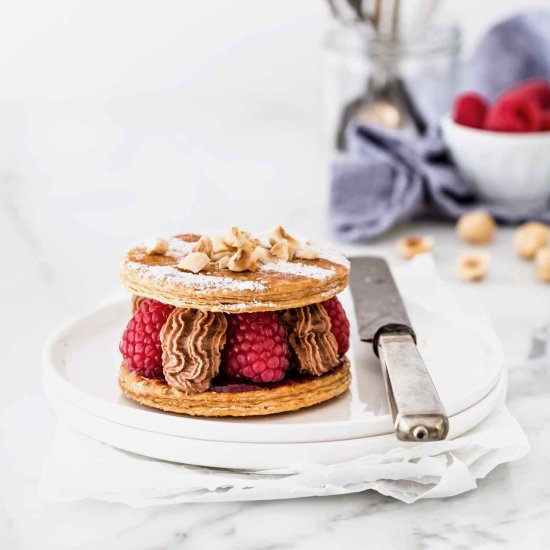 Raspberries Mille-Feuille