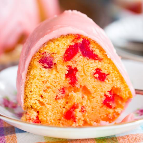 Cherry Amaretto Bundt Cake