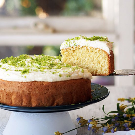 Tangy Lime Coconut Cake