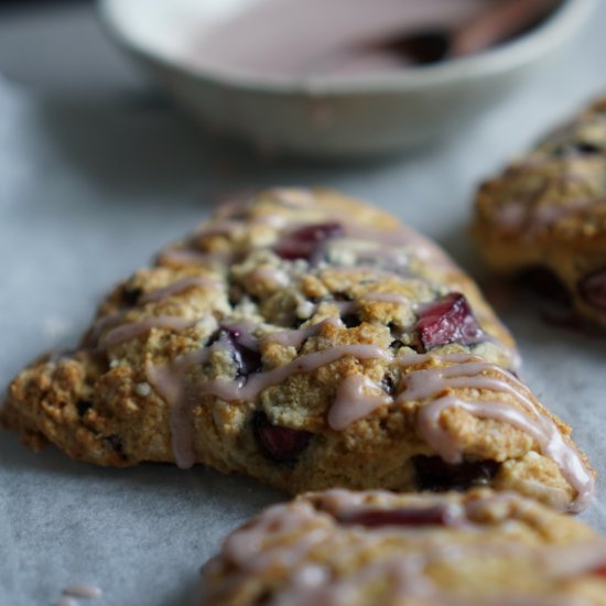 Cherry & Dark Chocolate Scones