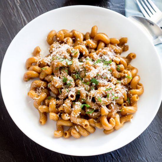 Beef Broth & Onion Pasta