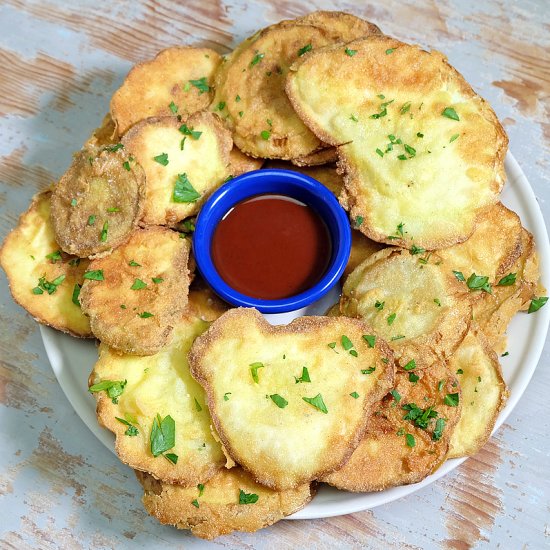 Southern Fried Scallop Squash