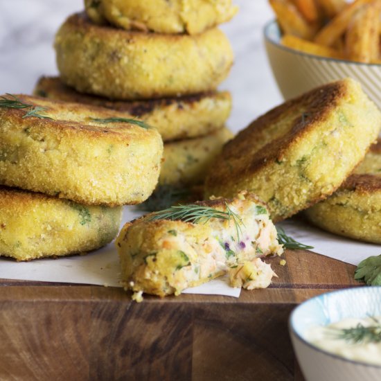 Smoked Salmon & Mackerel Fishcakes