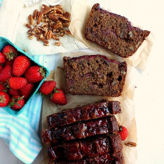 Roasted Strawbery Rye Bread